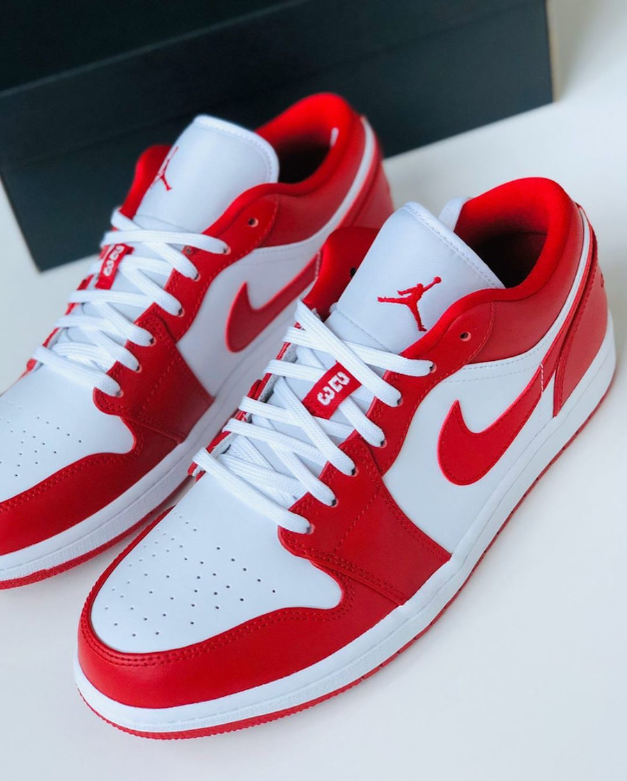 jordan blanche et rouge