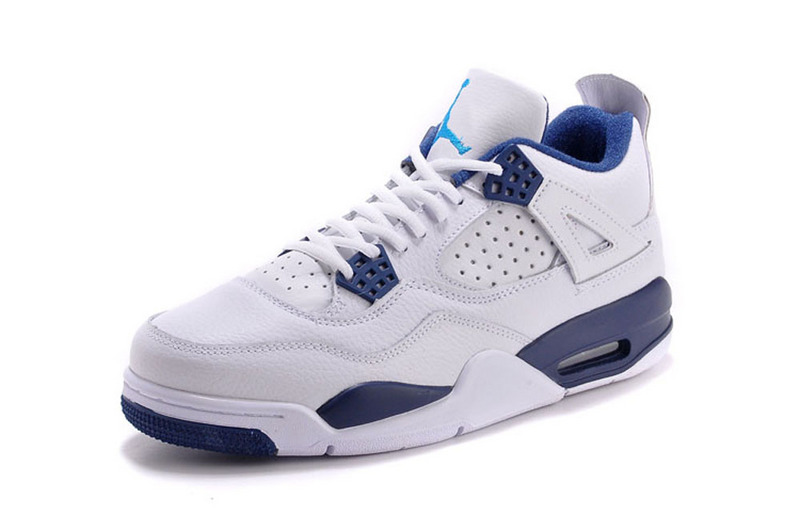 air jordan 4 retro blanc et bleu