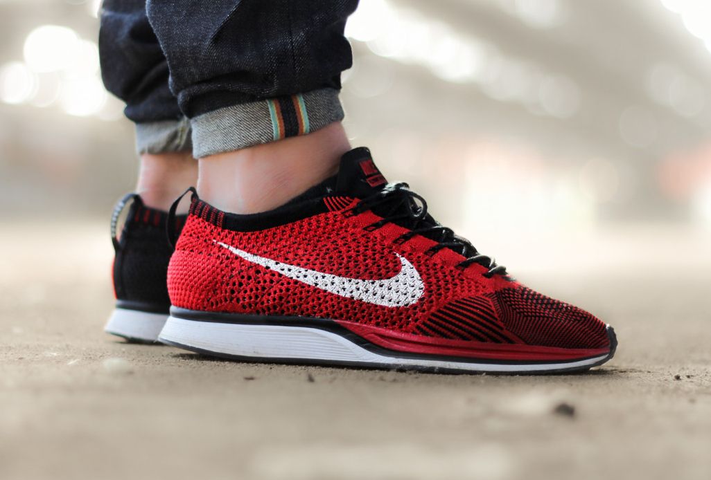nike flyknit trainer rouge